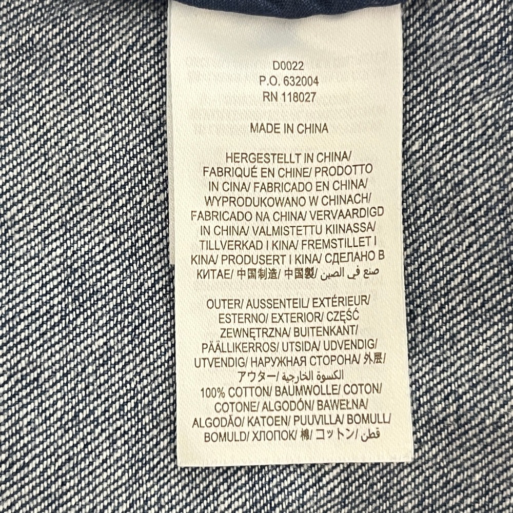 Boden Denim Tiered Midi Dress Womens US 12R Blue Cotton Button Front Pockets - Picture 11 of 13